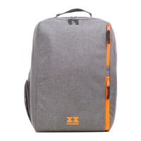 Little Pea_κάθισμα ώμων_MiniMeis-Backpack-Grey-Orange-Front-1